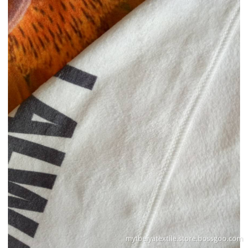 customized 3d printed sales promotion microfiber beach towel